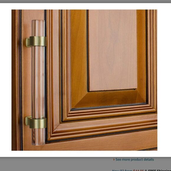 NWT 10 pack GlideRite Hardware Cabinet Drawer Handles Clear Modern Look NEW - Picture 16 of 17